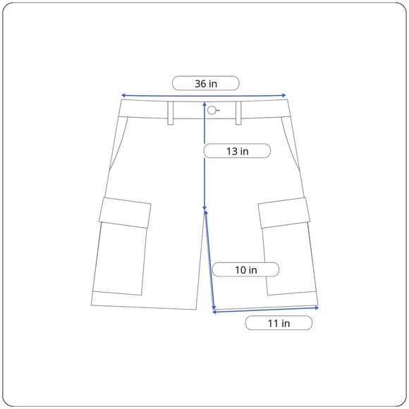 Levis Cargo Shorts Mens 36 Brown Cotton Khaki Canvas Baggy Safari White Tab - Picture 7 of 8